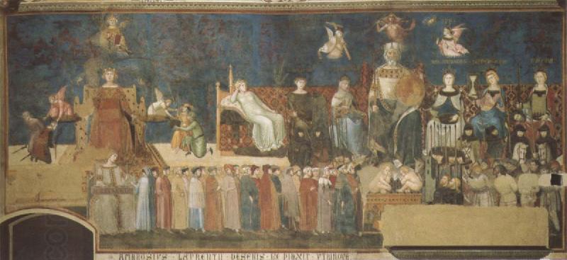 Ambrogio Lorenzetti Allegory of Good and Bad Government China oil painting art